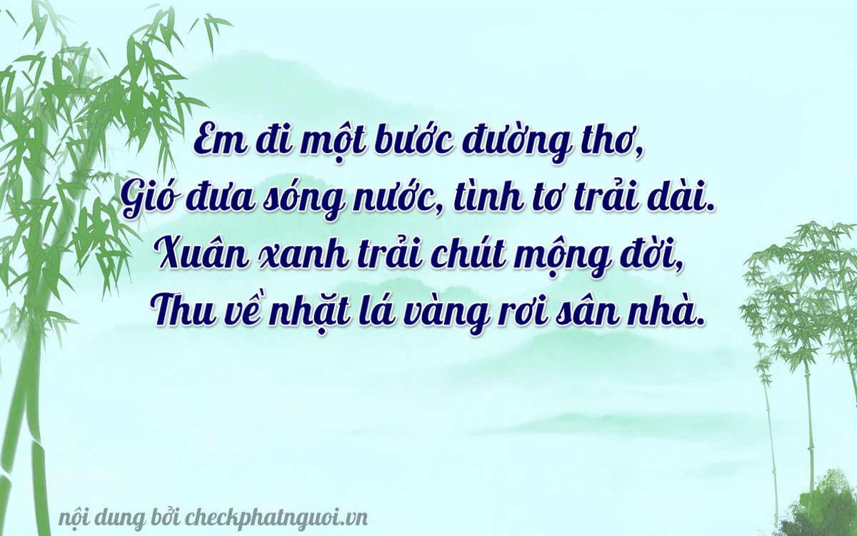 Bài thơ ý nghĩa cho <b>biển số 83Y1-10132</b> tại website checkphatnguoi.vn