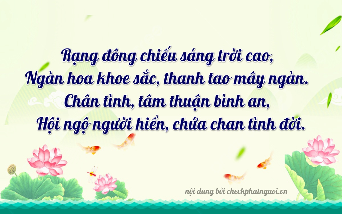 Bài thơ ý nghĩa cho <b>biển số 83Z1-07039</b> tại website checkphatnguoi.vn