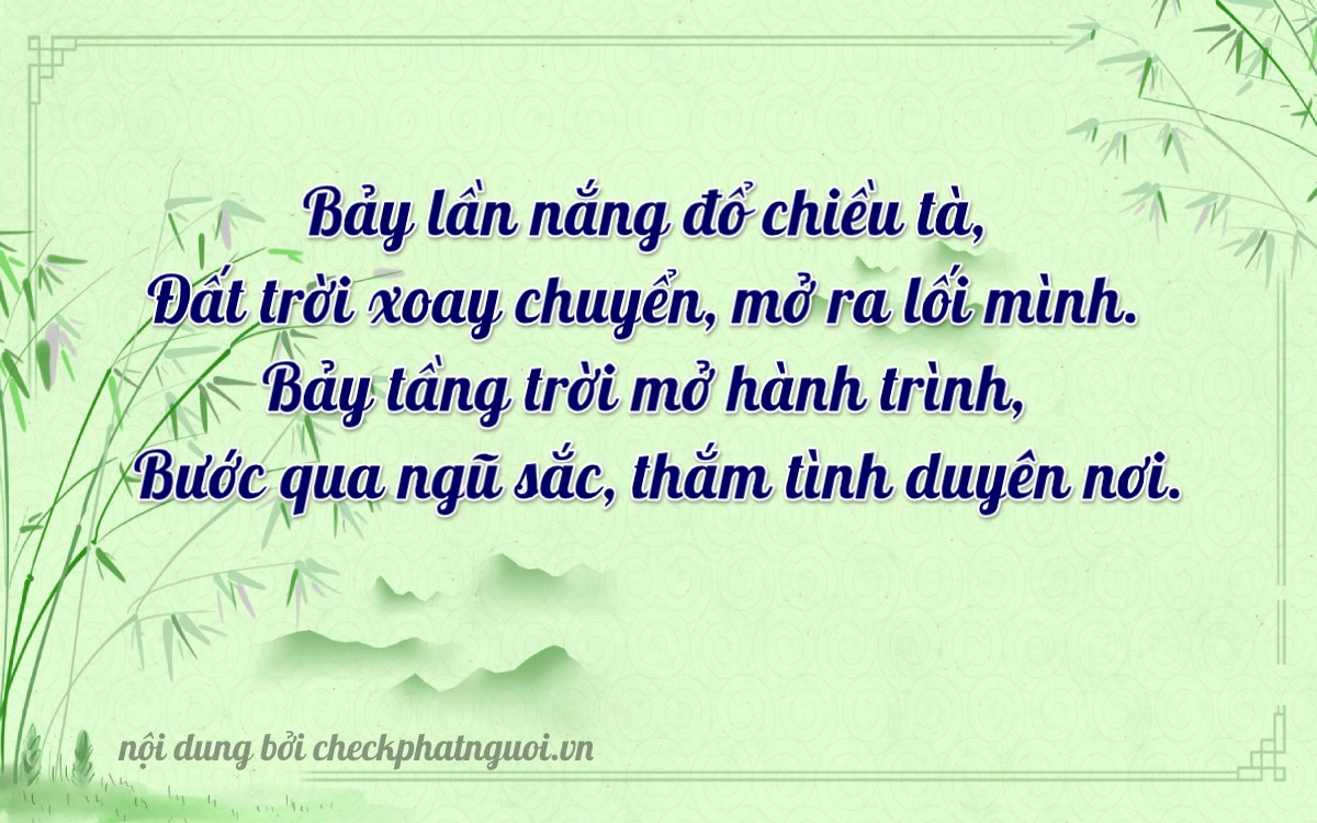 Bài thơ ý nghĩa cho <b>biển số 83Z1-07077</b> tại website checkphatnguoi.vn