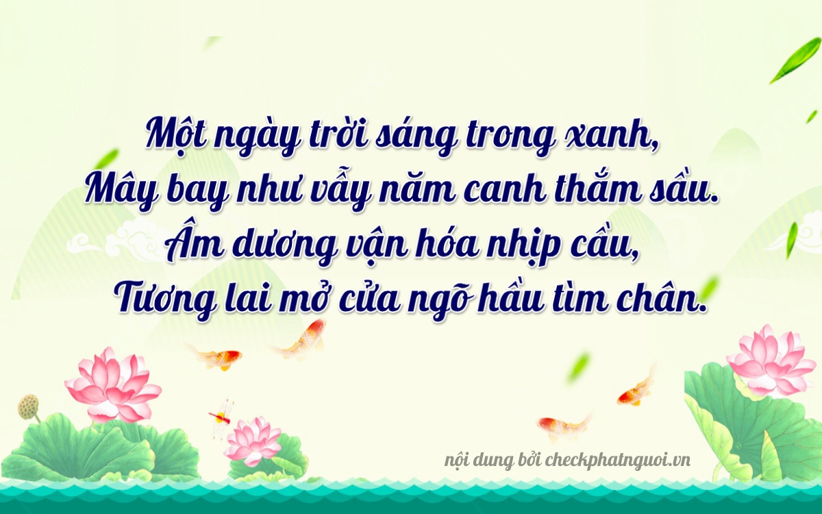 Bài thơ ý nghĩa cho <b>biển số 83Z1-16144</b> tại website checkphatnguoi.vn