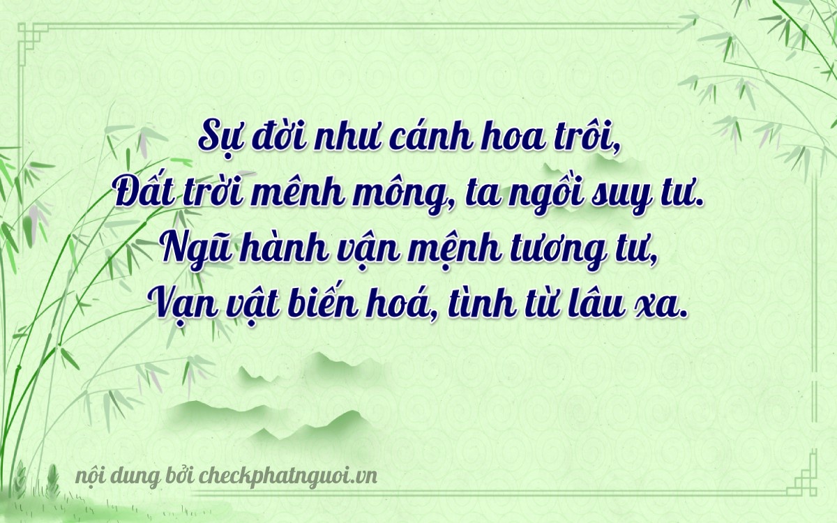 Bài thơ ý nghĩa cho <b>biển số 83ZY-02166</b> tại website checkphatnguoi.vn