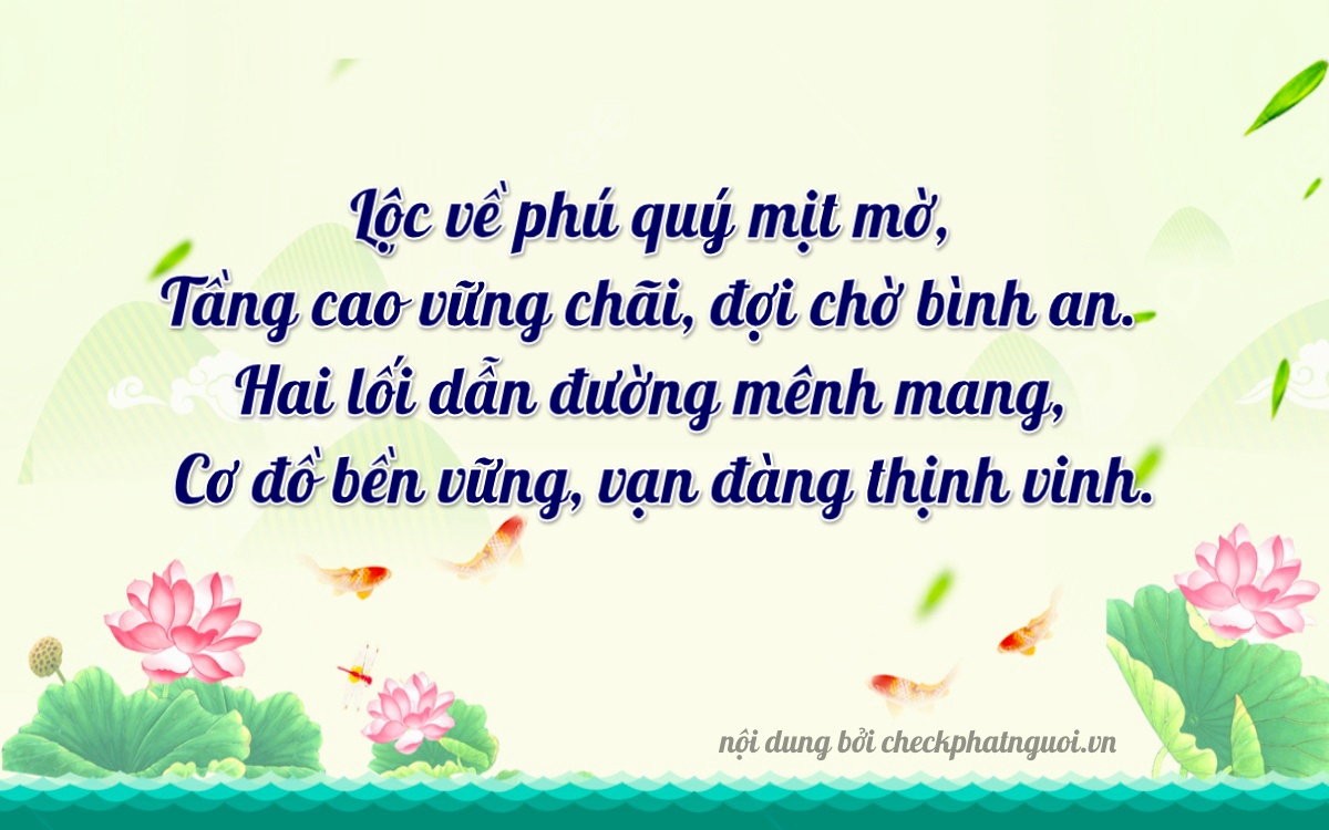 Bài thơ ý nghĩa cho <b>biển số 83ZY-03456</b> tại website checkphatnguoi.vn