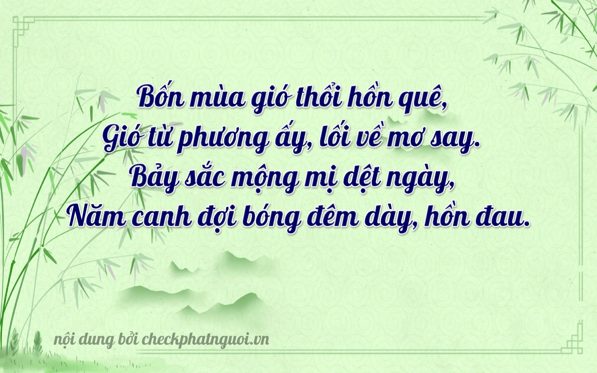 Bài thơ ý nghĩa cho <b>biển số 83ZY-04753</b> tại website checkphatnguoi.vn