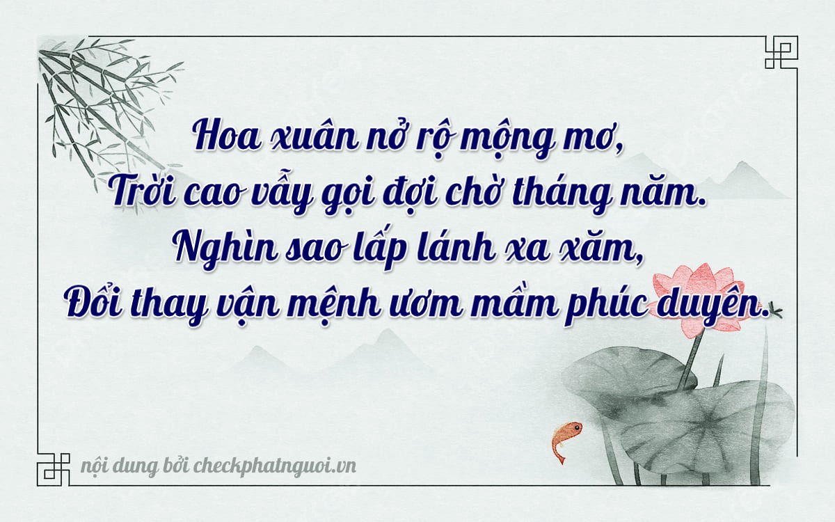 Bài thơ ý nghĩa cho <b>biển số 84A-03558</b> tại website checkphatnguoi.vn