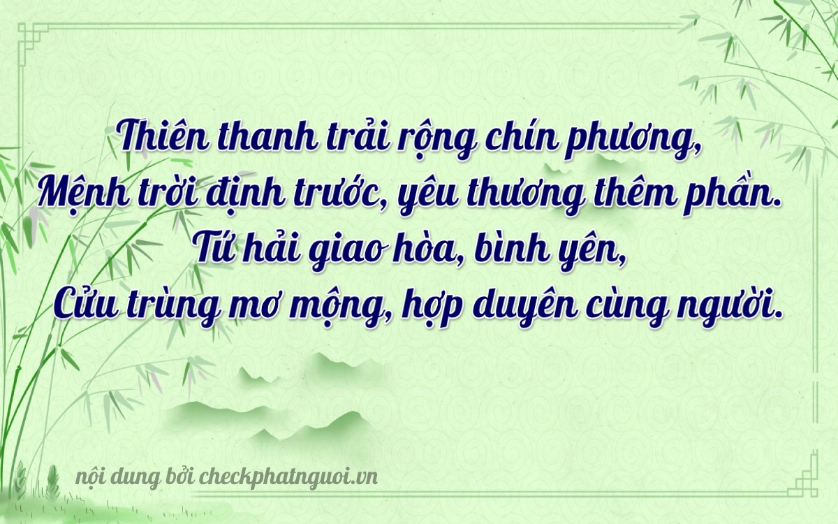 Bài thơ ý nghĩa cho <b>biển số 84A-04889</b> tại website checkphatnguoi.vn
