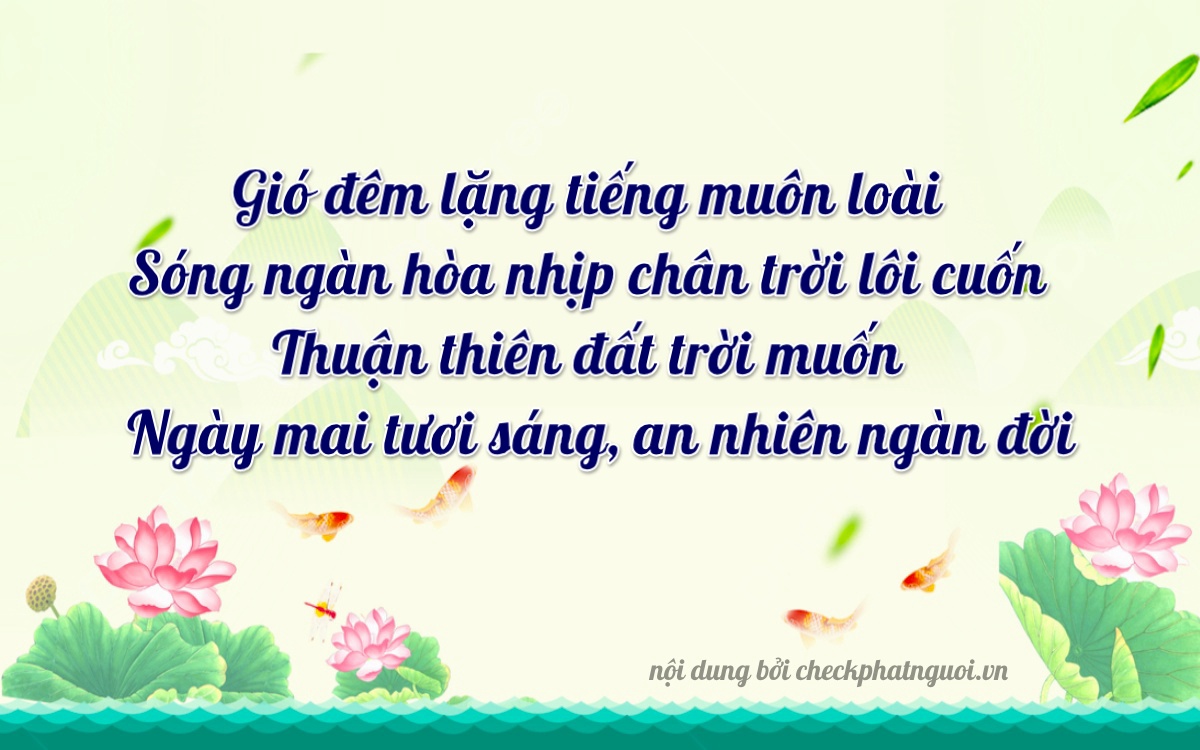 Bài thơ ý nghĩa cho <b>biển số 84A-10298</b> tại website checkphatnguoi.vn