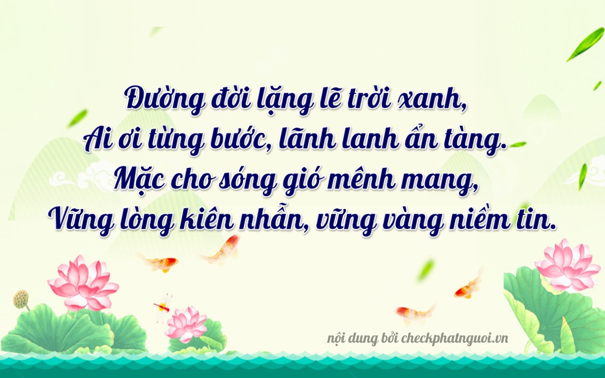 Bài thơ ý nghĩa cho <b>biển số 84A-11626</b> tại website checkphatnguoi.vn