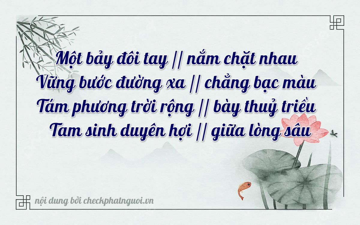 Bài thơ ý nghĩa cho <b>biển số 84A-11783</b> tại website checkphatnguoi.vn