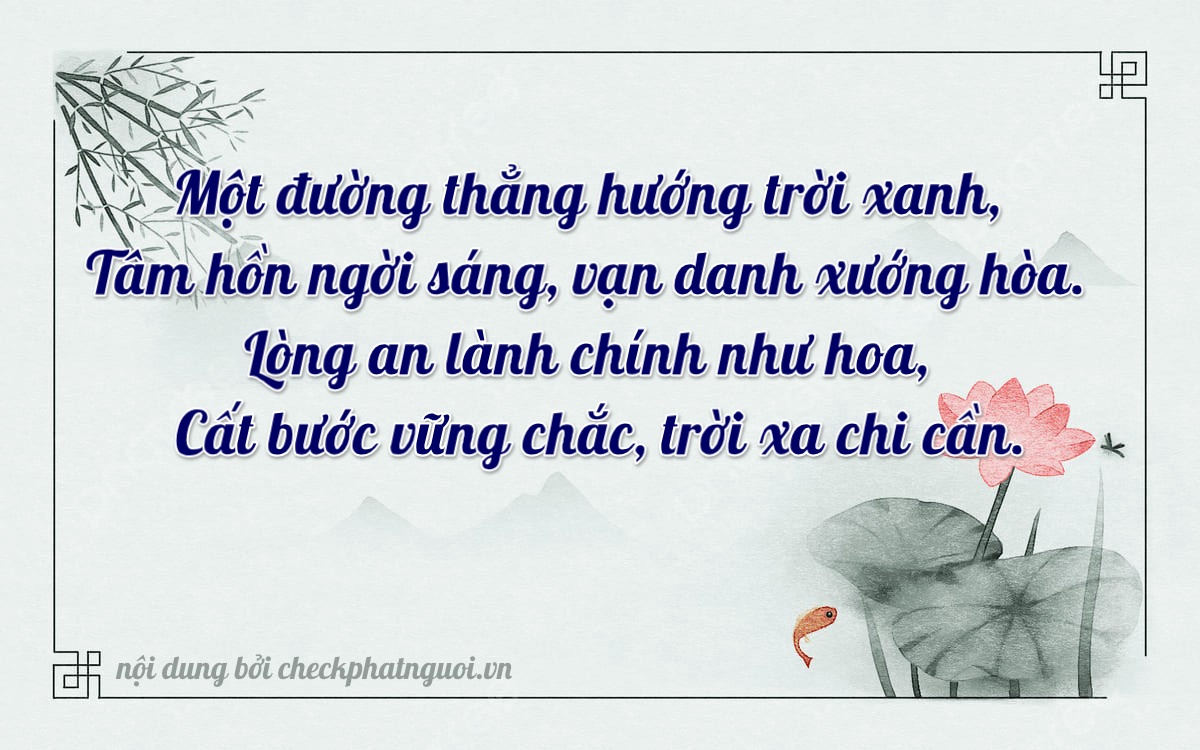 Bài thơ ý nghĩa cho <b>biển số 84A-13467</b> tại website checkphatnguoi.vn