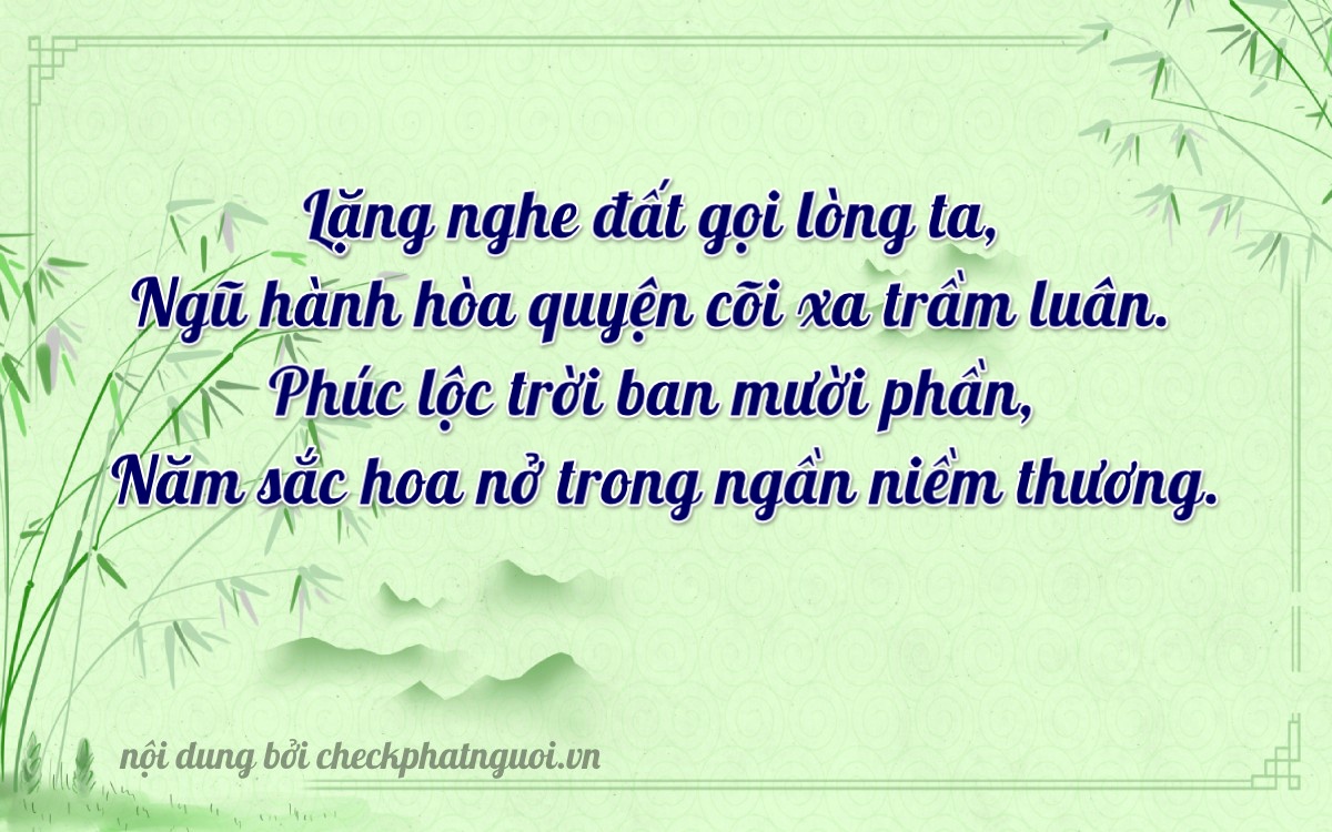 Bài thơ ý nghĩa cho <b>biển số 84A-15054</b> tại website checkphatnguoi.vn