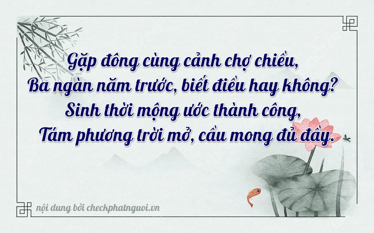 Bài thơ ý nghĩa cho <b>biển số 84A-18328</b> tại website checkphatnguoi.vn