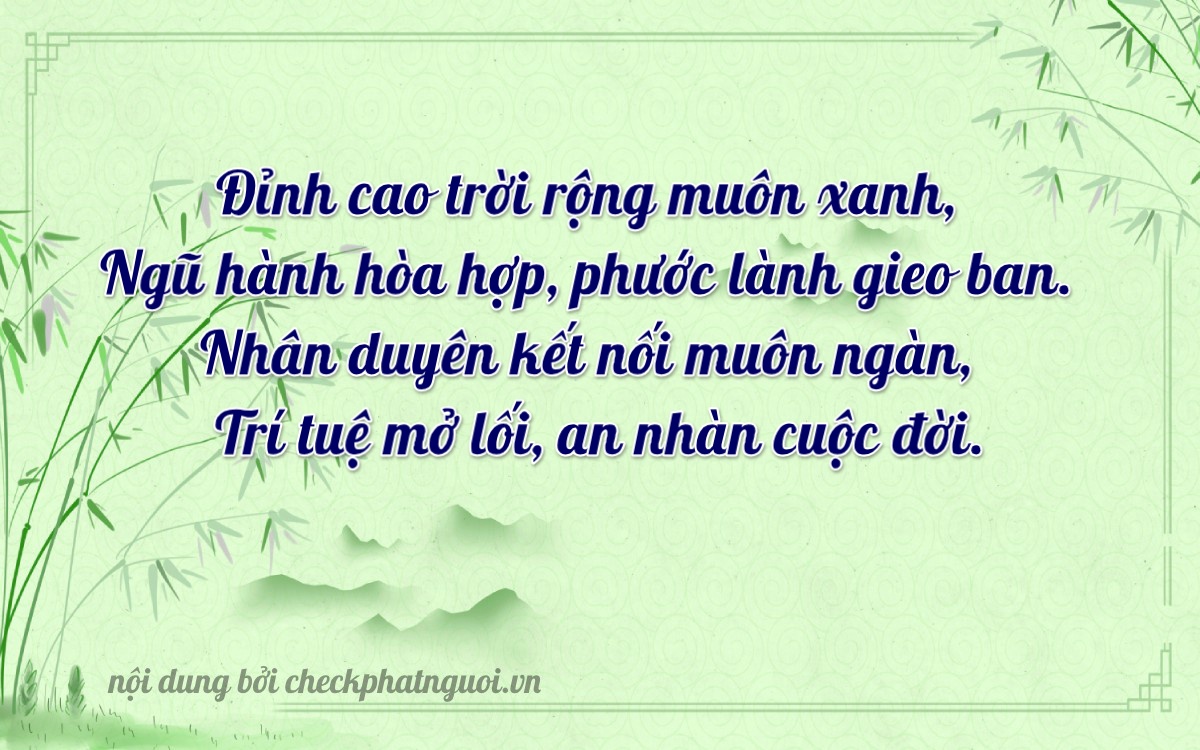 Bài thơ ý nghĩa cho <b>biển số 84AH-00755</b> tại website checkphatnguoi.vn