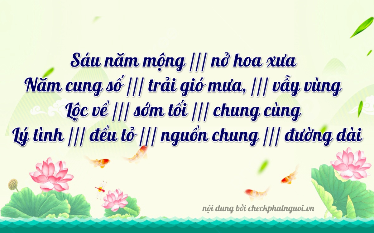 Bài thơ ý nghĩa cho <b>biển số 84AH-05226</b> tại website checkphatnguoi.vn
