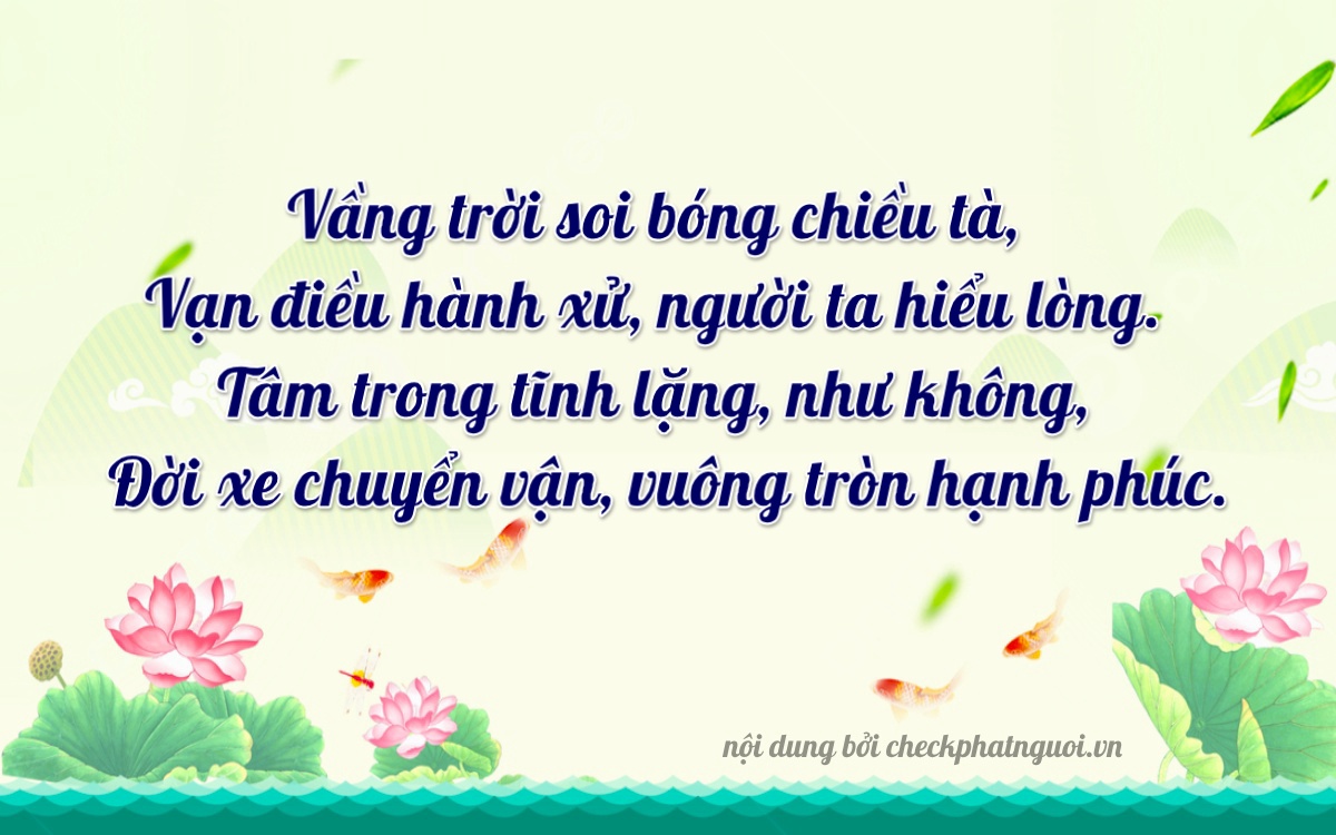 Bài thơ ý nghĩa cho <b>biển số 84AK-08690</b> tại website checkphatnguoi.vn