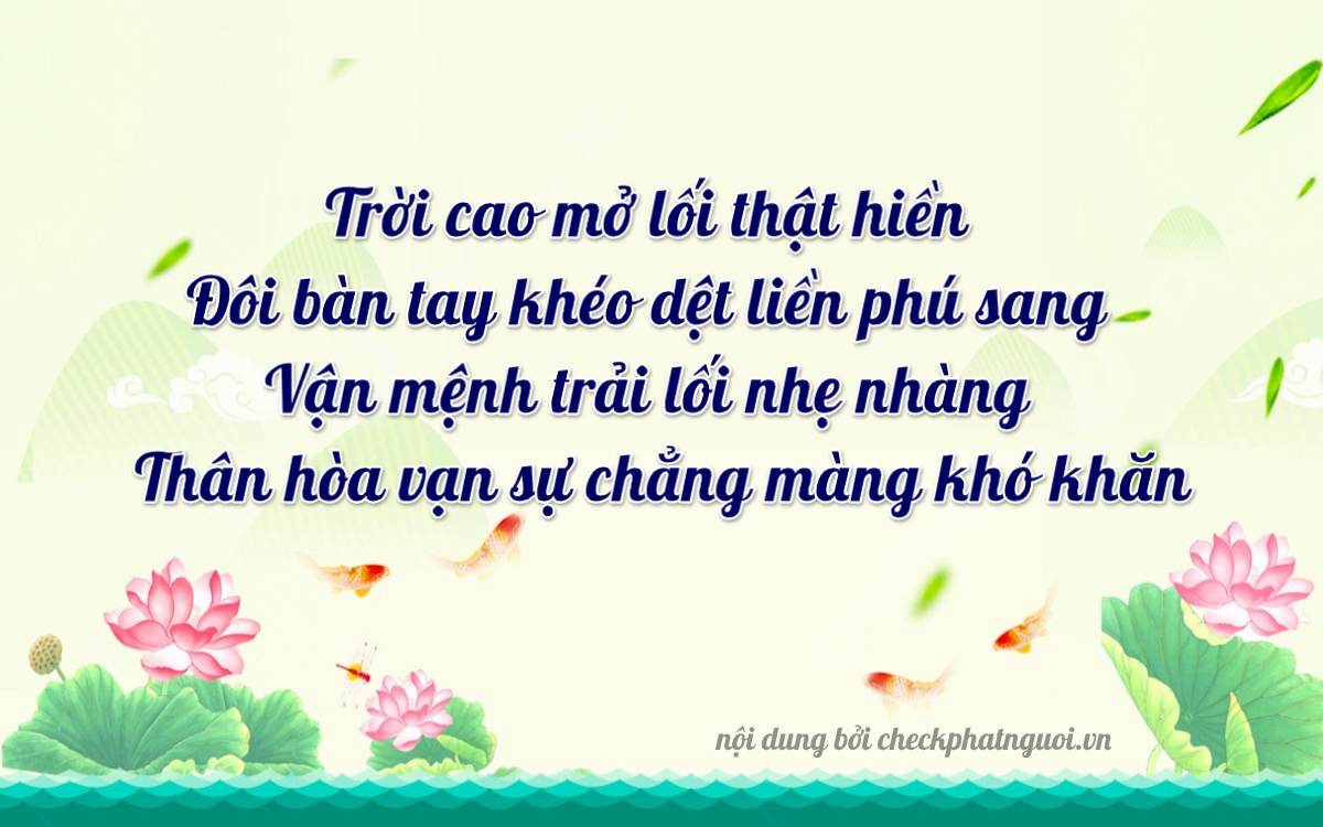 Bài thơ ý nghĩa cho <b>biển số 84AL-02429</b> tại website checkphatnguoi.vn