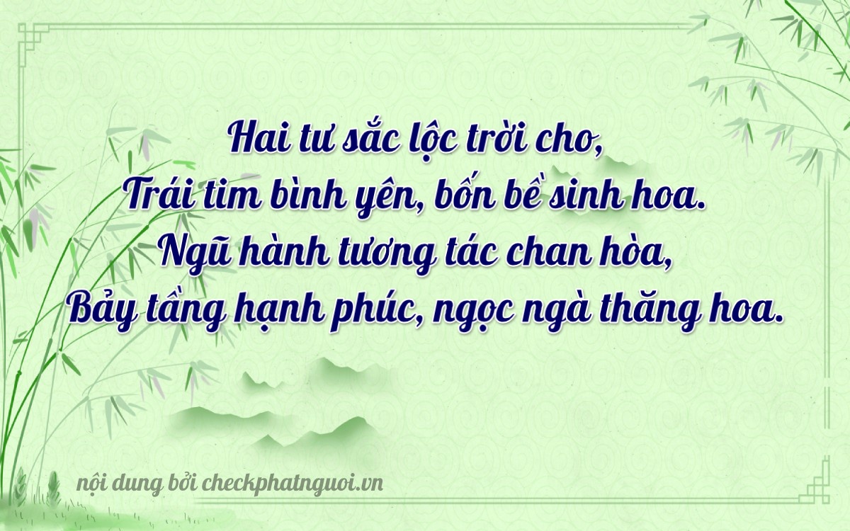 Bài thơ ý nghĩa cho <b>biển số 84AM-02457</b> tại website checkphatnguoi.vn