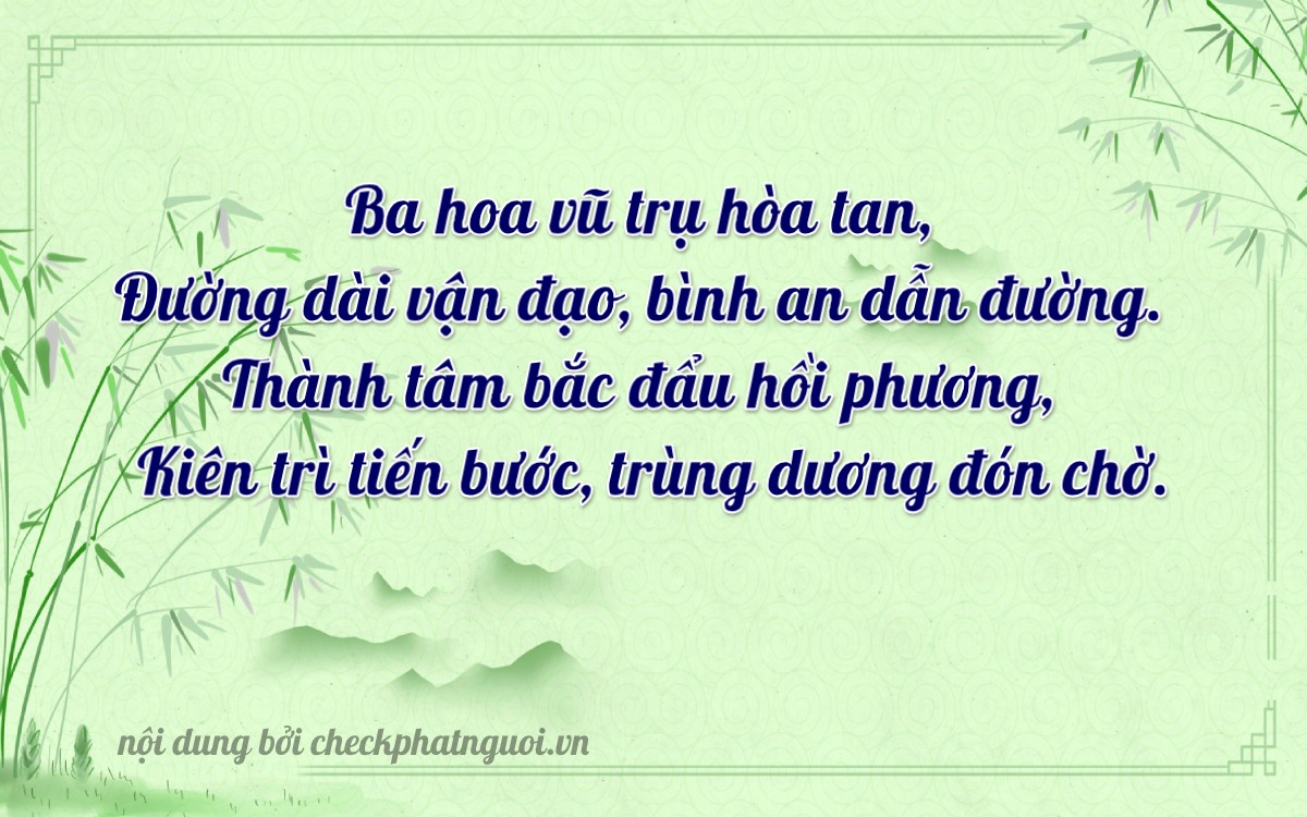 Bài thơ ý nghĩa cho <b>biển số 84B1-30238</b> tại website checkphatnguoi.vn