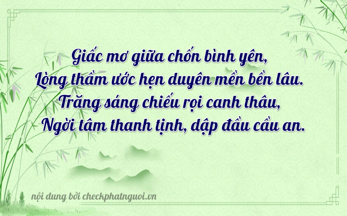 Bài thơ ý nghĩa cho <b>biển số 84B1-63399</b> tại website checkphatnguoi.vn