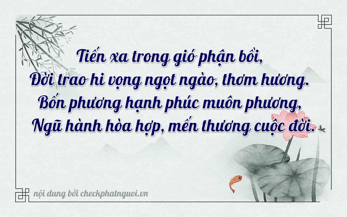 Bài thơ ý nghĩa cho <b>biển số 84B1-68429</b> tại website checkphatnguoi.vn