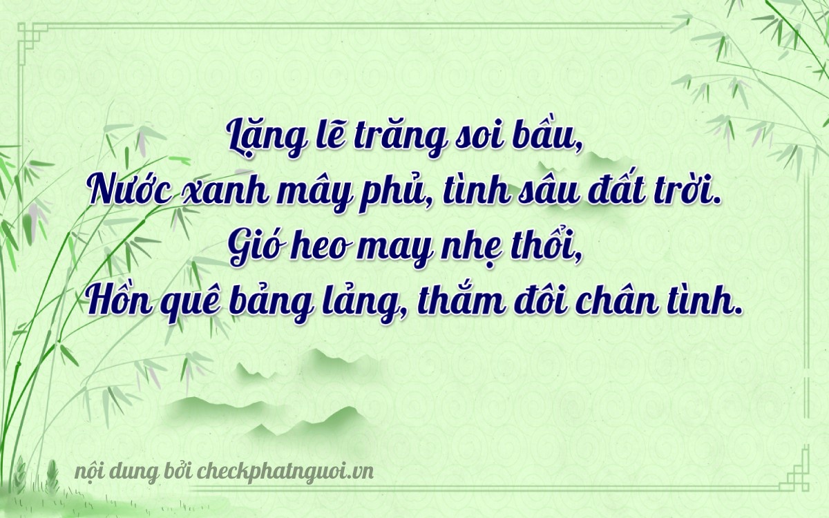 Bài thơ ý nghĩa cho <b>biển số 84C-05436</b> tại website checkphatnguoi.vn