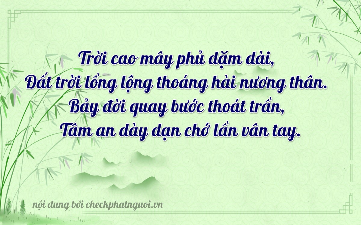 Bài thơ ý nghĩa cho <b>biển số 84C1-17794</b> tại website checkphatnguoi.vn