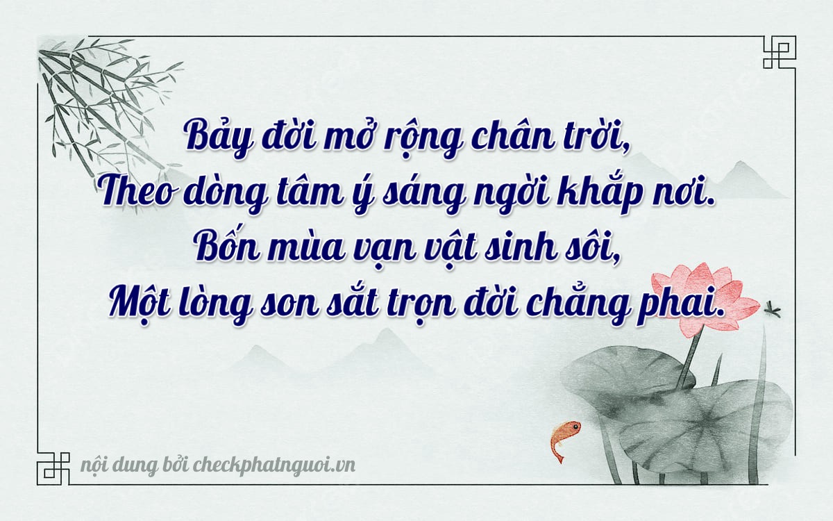 Bài thơ ý nghĩa cho <b>biển số 84F1-00774</b> tại website checkphatnguoi.vn