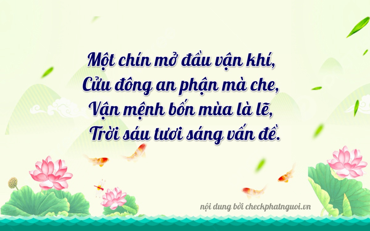 Bài thơ ý nghĩa cho <b>biển số 84F1-19946</b> tại website checkphatnguoi.vn