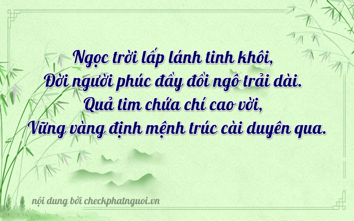 Bài thơ ý nghĩa cho <b>biển số 84G-00036</b> tại website checkphatnguoi.vn