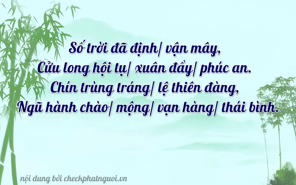 Bài thơ ý nghĩa cho <b>biển số 84H-00956</b> tại website checkphatnguoi.vn