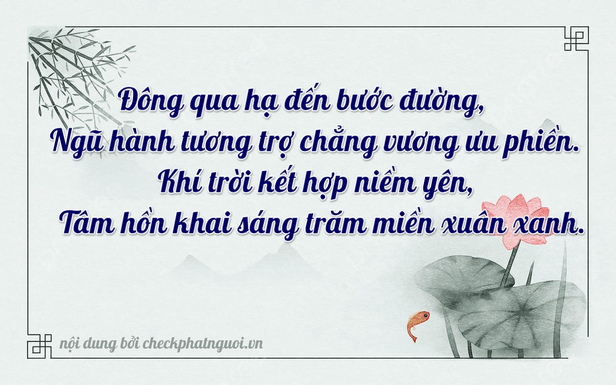 Bài thơ ý nghĩa cho <b>biển số 84H1-45438</b> tại website checkphatnguoi.vn