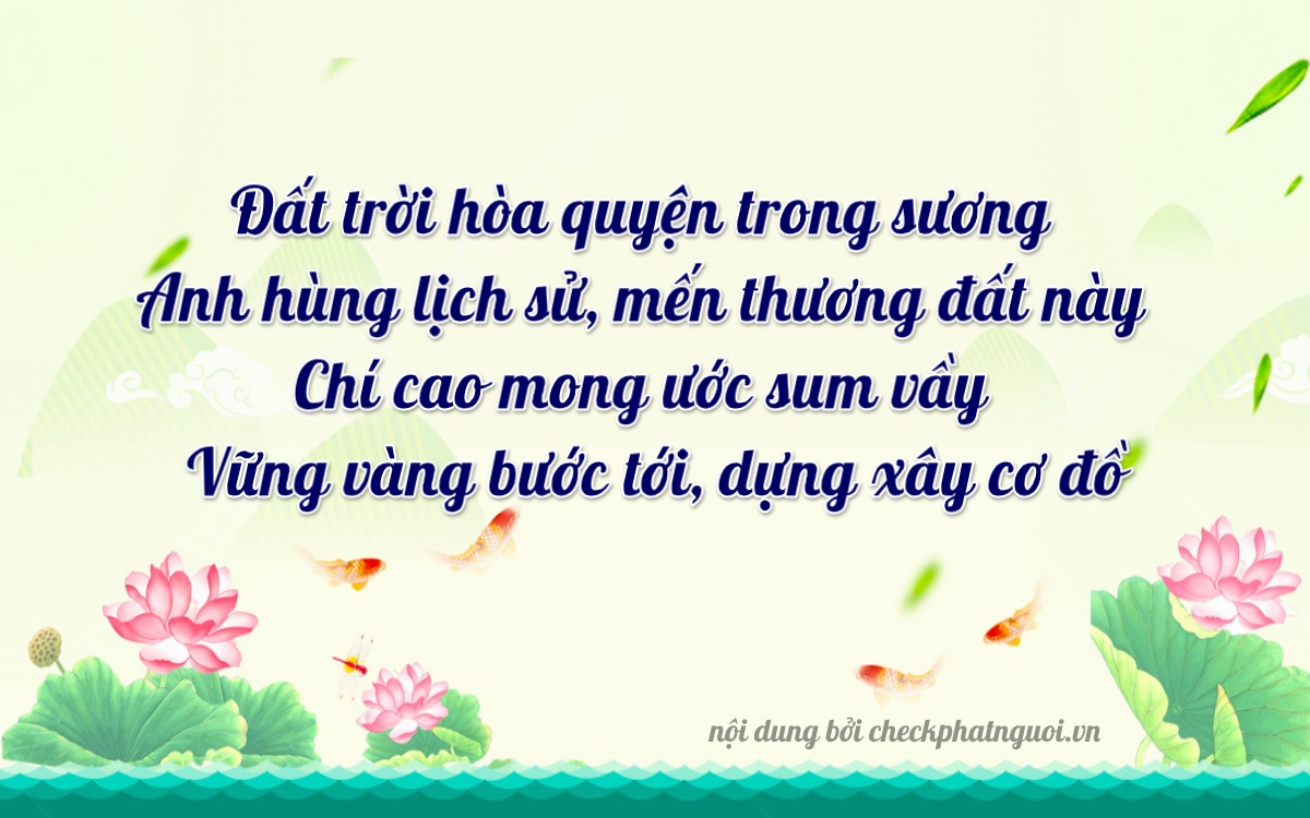 Bài thơ ý nghĩa cho <b>biển số 84H1-57344</b> tại website checkphatnguoi.vn