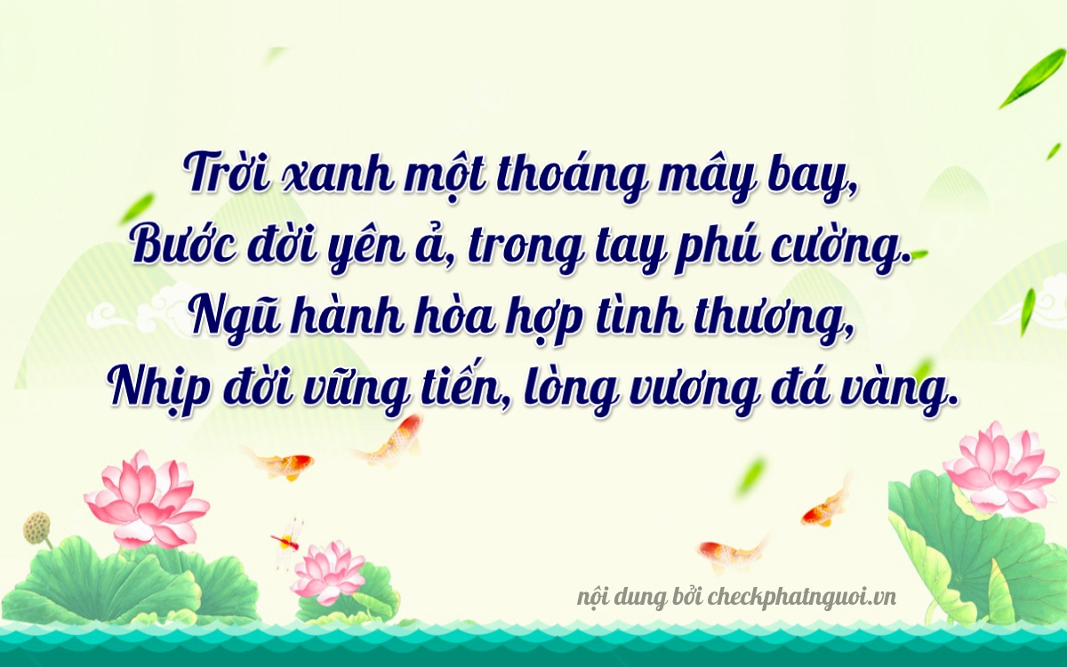 Bài thơ ý nghĩa cho <b>biển số 84H1-57378</b> tại website checkphatnguoi.vn