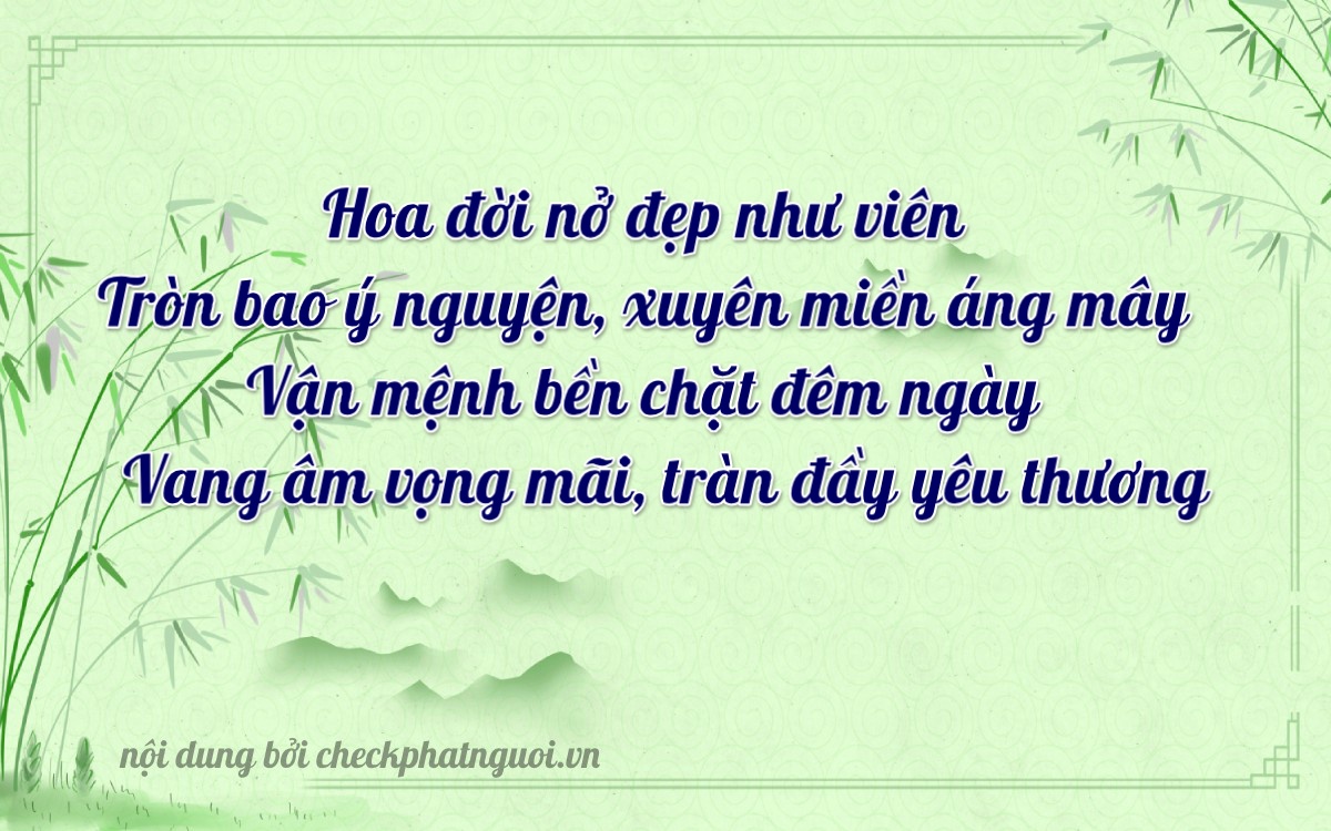 Bài thơ ý nghĩa cho <b>biển số 84H-25678</b> tại website checkphatnguoi.vn