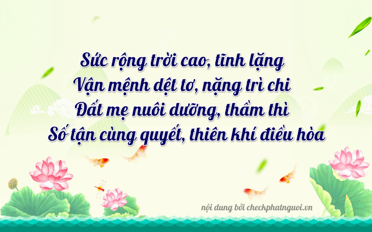 Bài thơ ý nghĩa cho <b>biển số 84H-33144</b> tại website checkphatnguoi.vn