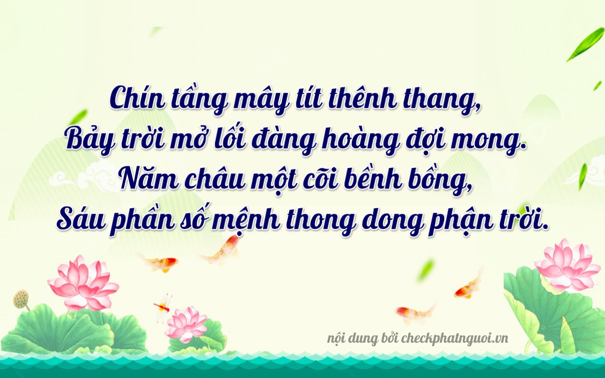 Bài thơ ý nghĩa cho <b>biển số 84H-97565</b> tại website checkphatnguoi.vn