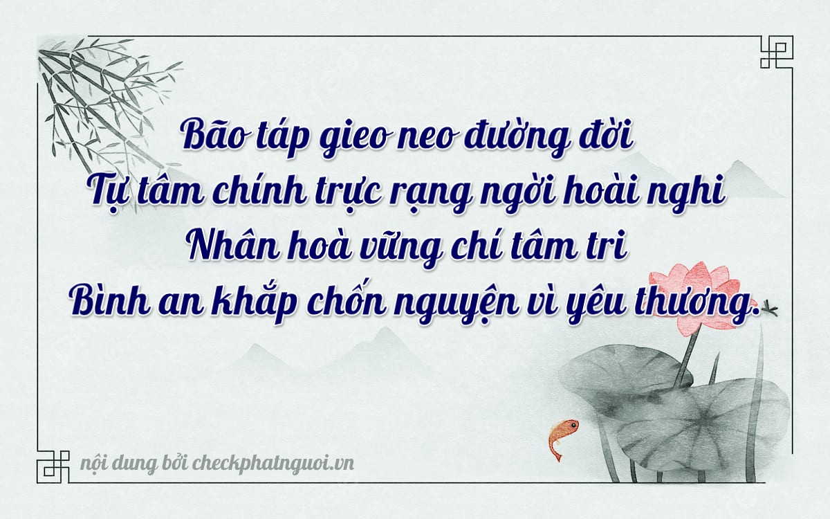 Bài thơ ý nghĩa cho <b>biển số 84L1-30719</b> tại website checkphatnguoi.vn