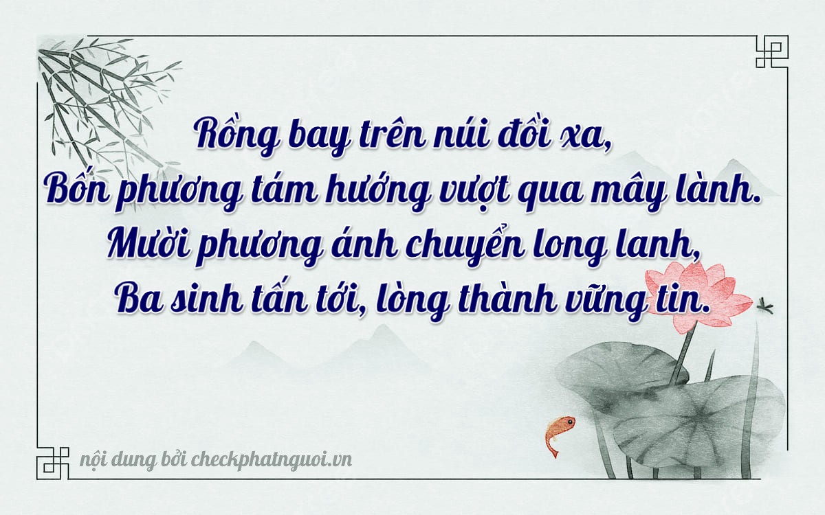 Bài thơ ý nghĩa cho <b>biển số 84L1-46103</b> tại website checkphatnguoi.vn