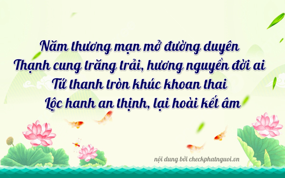 Bài thơ ý nghĩa cho <b>biển số 85A-04326</b> tại website checkphatnguoi.vn