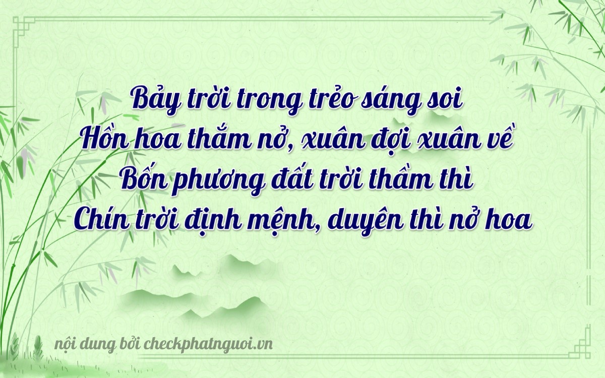 Bài thơ ý nghĩa cho <b>biển số 85A-07349</b> tại website checkphatnguoi.vn