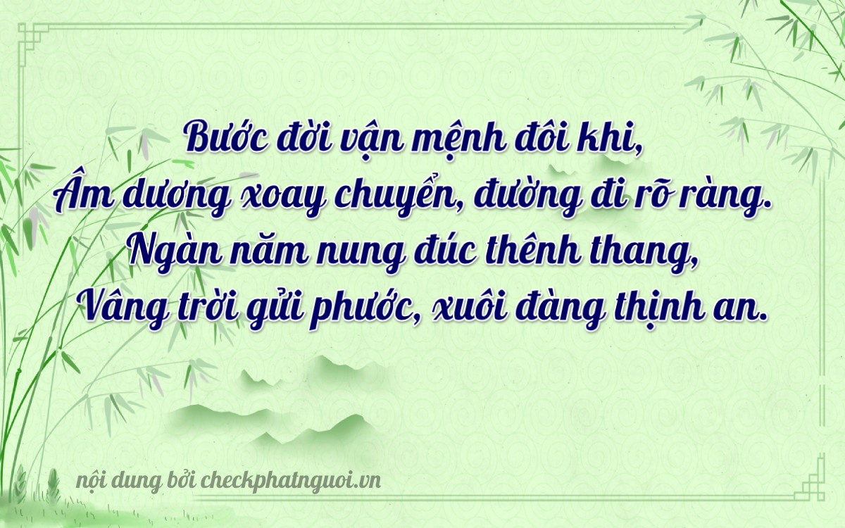 Bài thơ ý nghĩa cho <b>biển số 85A-11575</b> tại website checkphatnguoi.vn