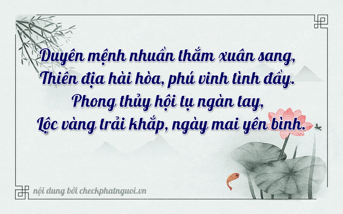 Bài thơ ý nghĩa cho <b>biển số 85A-12402</b> tại website checkphatnguoi.vn