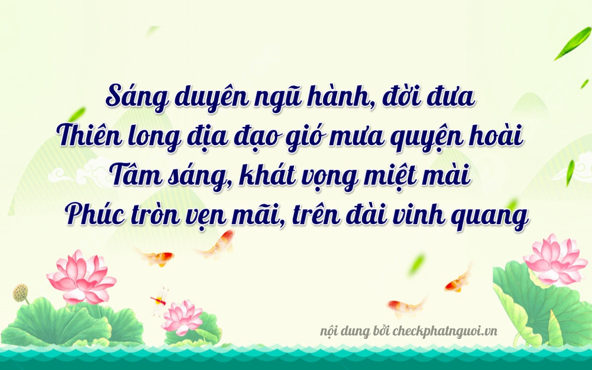 Bài thơ ý nghĩa cho <b>biển số 85A-13533</b> tại website checkphatnguoi.vn