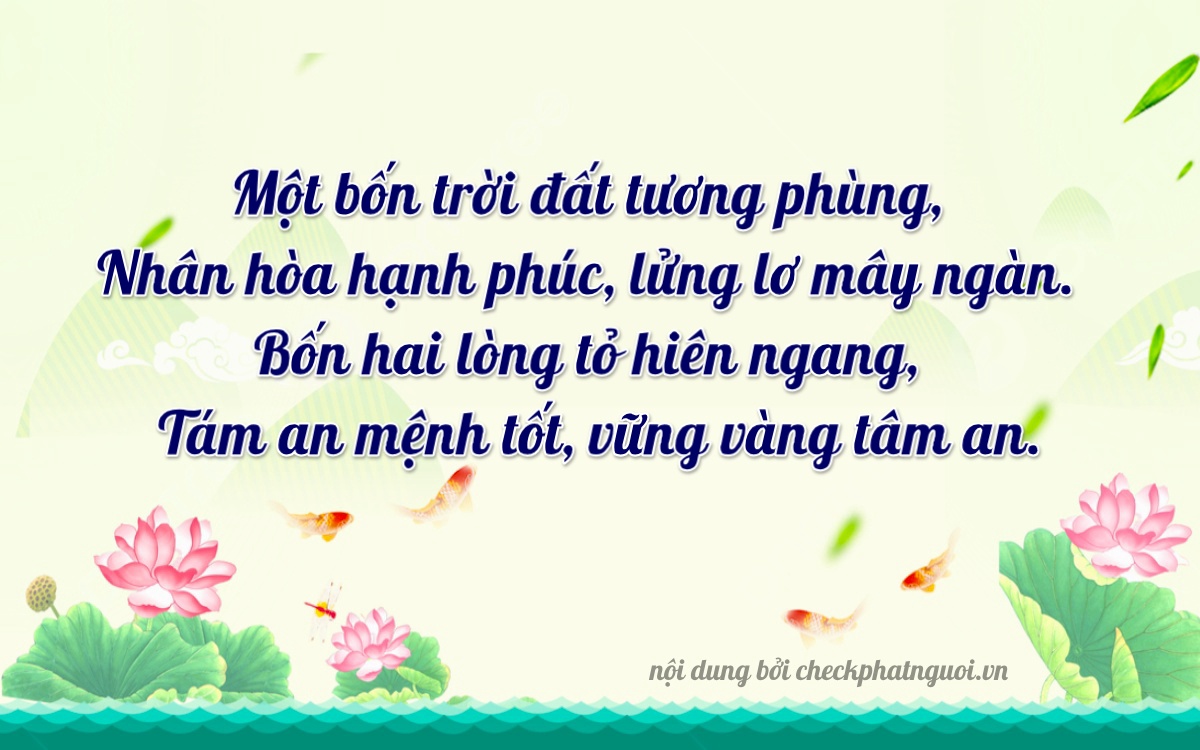 Bài thơ ý nghĩa cho <b>biển số 85A-14148</b> tại website checkphatnguoi.vn