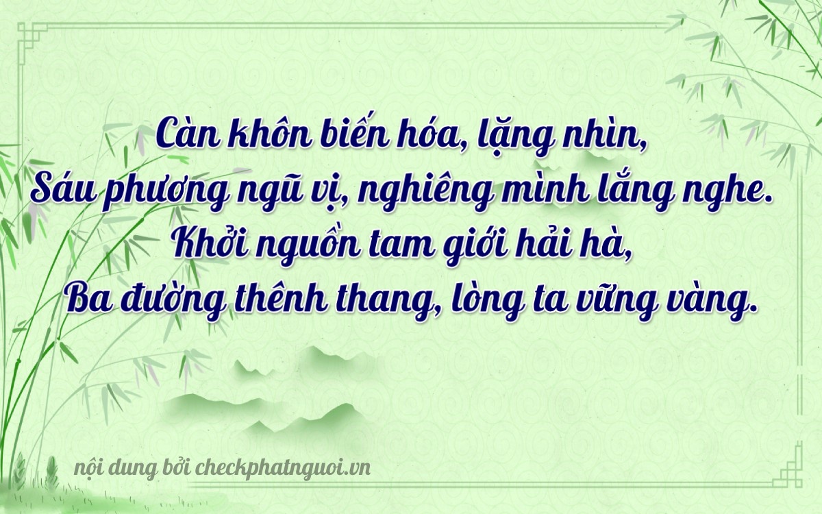 Bài thơ ý nghĩa cho <b>biển số 85AA-02633</b> tại website checkphatnguoi.vn