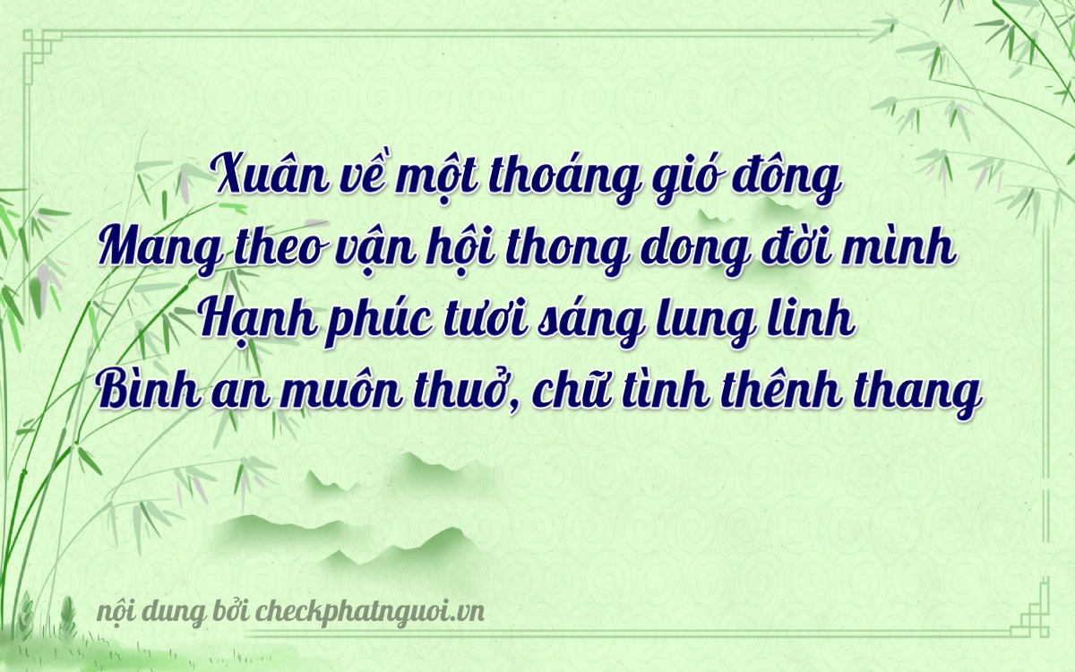 Bài thơ ý nghĩa cho <b>biển số 85AA-07968</b> tại website checkphatnguoi.vn