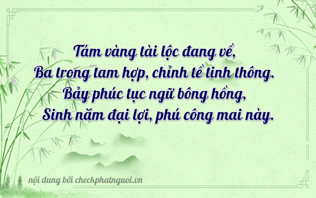 Bài thơ ý nghĩa cho <b>biển số 85AA-08857</b> tại website checkphatnguoi.vn