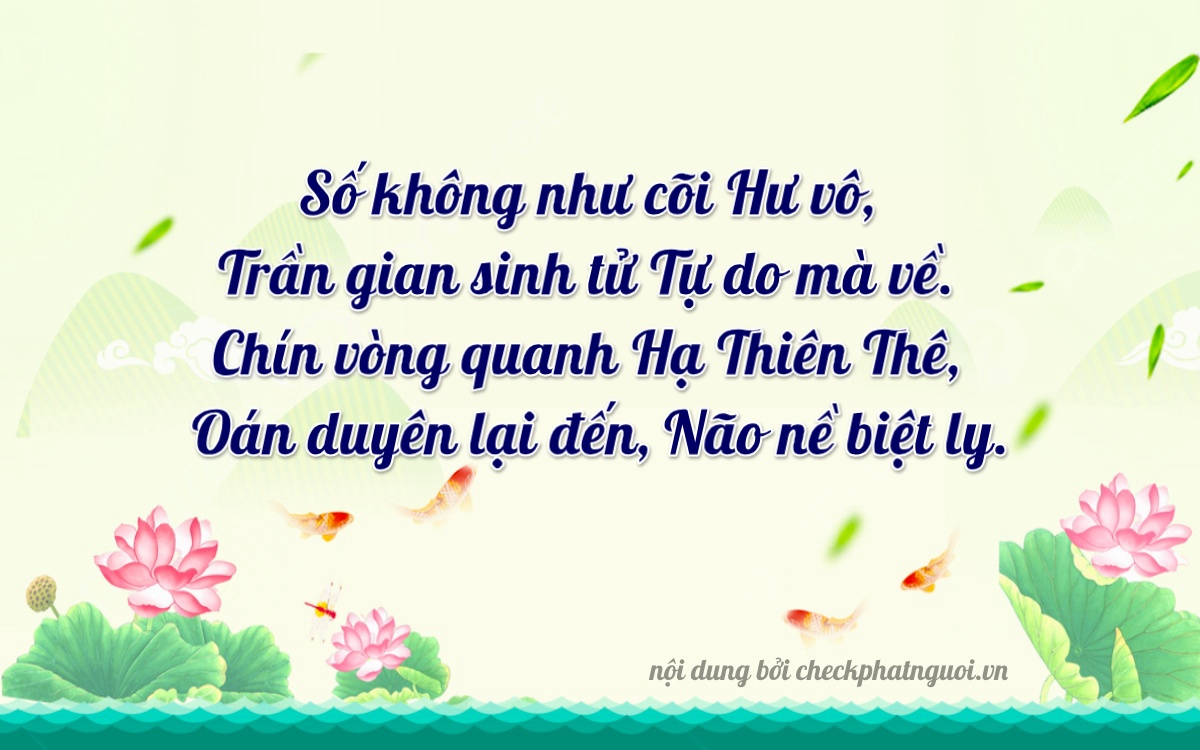 Bài thơ ý nghĩa cho <b>biển số 85AA-09090</b> tại website checkphatnguoi.vn