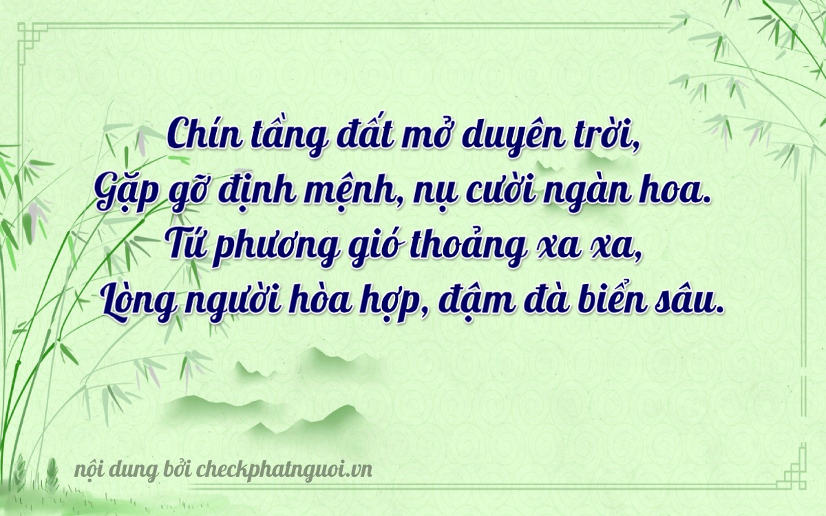 Bài thơ ý nghĩa cho <b>biển số 85B-13487</b> tại website checkphatnguoi.vn