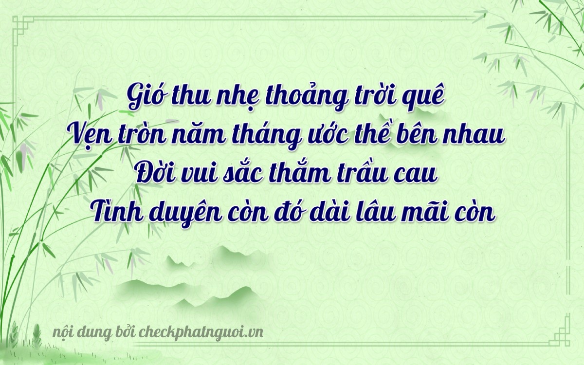 Bài thơ ý nghĩa cho <b>biển số 85B1-71911</b> tại website checkphatnguoi.vn