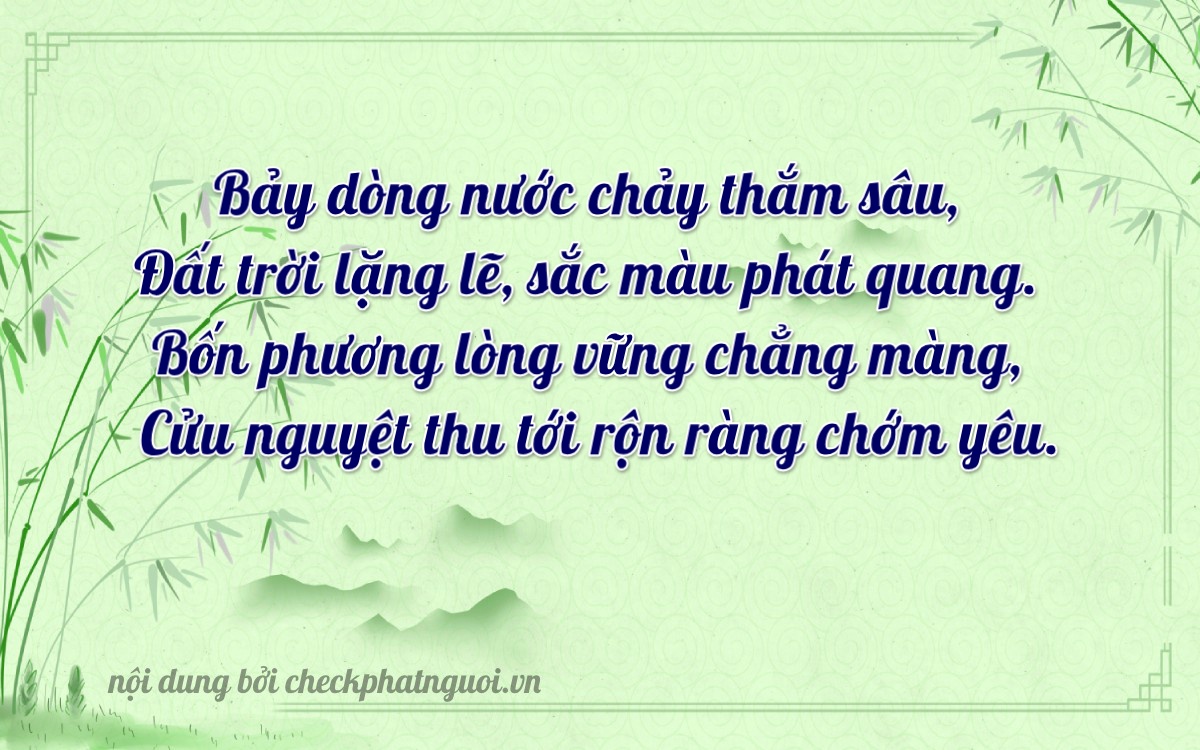 Bài thơ ý nghĩa cho <b>biển số 85B1-76496</b> tại website checkphatnguoi.vn